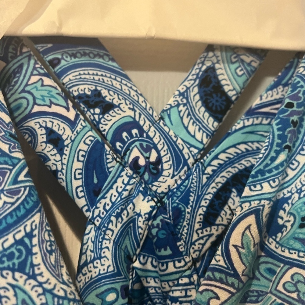 Sleeveless Cross Back Maxi Dress Paisley Di Mare - Picture 5 of 7